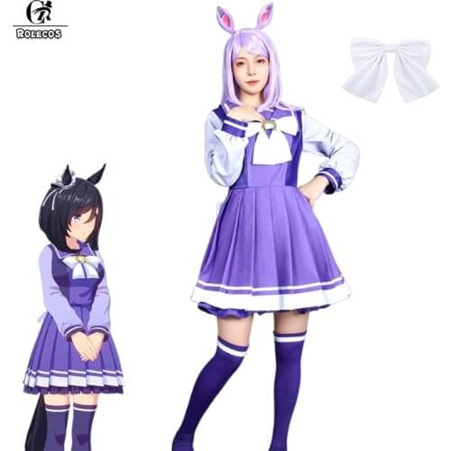 ROLECOS Uma Musume Pretty Derby Cosplay Costume Anime Pretty Derby Toukai Teiou School Sailor Uniform Cosplay Lolita Dress