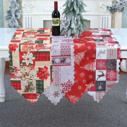 35*180cm Creative Christmas Table Runner Xmas Party Decor Table Runners Living Room Dining Table Dress Up Home Decorationon