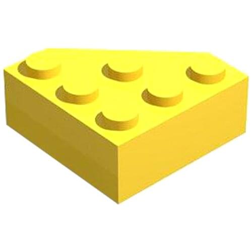 Wedge Brick 3x3 without Corner Building Blocks Assembles MOC Technical Parts DIY Toys For Kids Creative 30505 10pcs/Lot