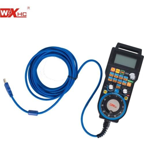 Mach3 MPG with LCD display wired cables mach3 CNC pendant used in CNC engraving machine