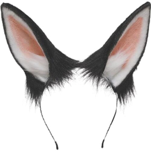 Girls Animal Rabbit Cat Ears Plush Hair Hoop Lolita Lovely Party Headdress Anime Cosplay Party Kawaii Accessories