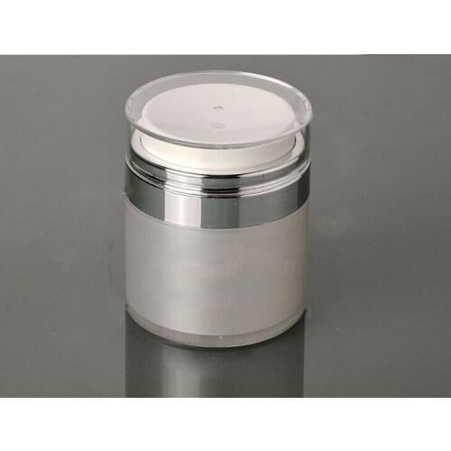 50g Refillable cosmetic Bottles pearl white slim waist acrylic cream bottle container cream jar,Cosmetic Jar,Cosmetic Packaging