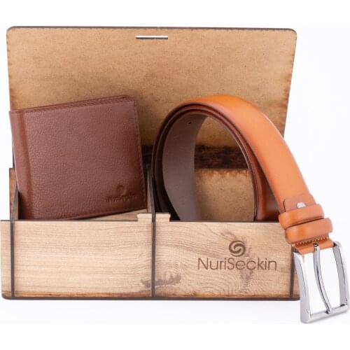 Fashion Men 2 pcs Luxury Gifts Set Top Quality Leather Wallet Leather Belt Wrist For Men Valentines Christmas Group Combine Set