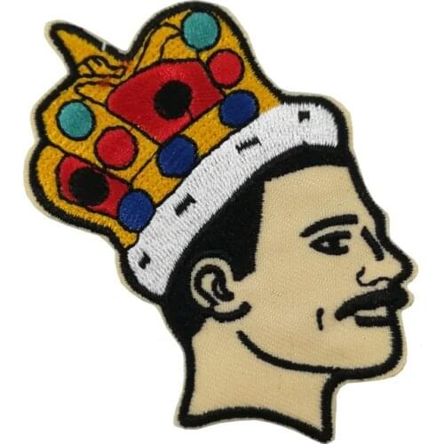 Queen Freddie Mercury Singer Star Embroidered NEW IRON ON Patches for clothing accessories jeans backpack