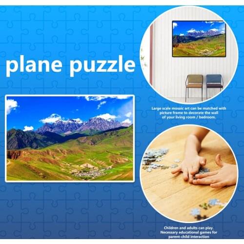 1000pcs Paper Jigsaw Puzzle DIY Adults Children Large Plateau Assembling Picture Children Portable Interactive Present