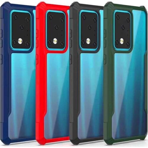 100PCS Anti shock Acrylic Plastic Case For Samsung Note 20 ultra/S20 plus/S20 ultra/S10 plus/note 9/note 8/Note 10 silicone Case