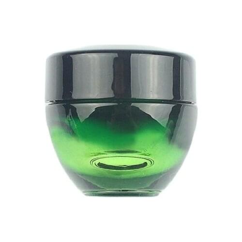 15G purple/green glass cream jar bottle cream mask eye essence moisturizer gel wax serum skin care cosmetic packing