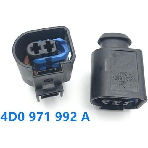 1/5/10/20/50pcs/lot 2 Pin/Way High Pressure Oil Pump Plug Connector For VW Audi 1.8T/2.0T 4D0 971 992A