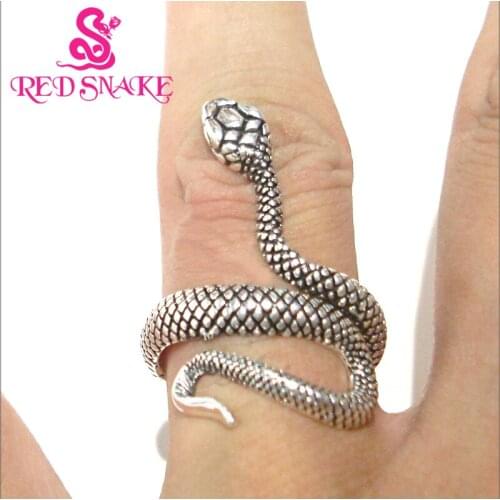 RED SNAKE Punk Rings