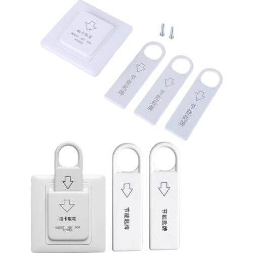 Type 86 High Energy-saving Magnetic Key for Power with 3 Insert Cards Power Switch for Guesthouses Office Building Flat DropShip