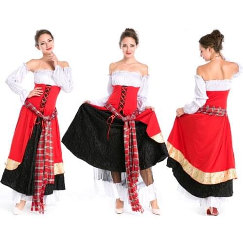 Vintage Court Spanish Pastoral Style Role-Play Princess Queen Performance Housemaid Costume