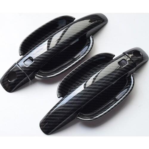 1 Set Car Door Handle Cover Outer Bowls Sticker Moulding Trim for Audi Q5 2009 2010 2011 2012 2013 2014 2015 Styling