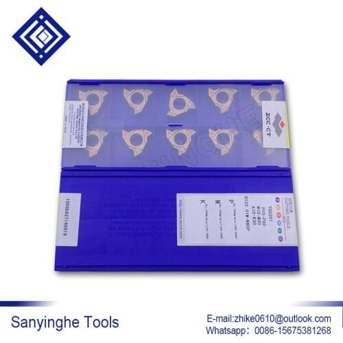 10pcs/lots RT22.01W-N60P/N55P YBG201 CNC Carbide Turning Inserts Threading Inserts CNC Carbide Blade CNC Tools
