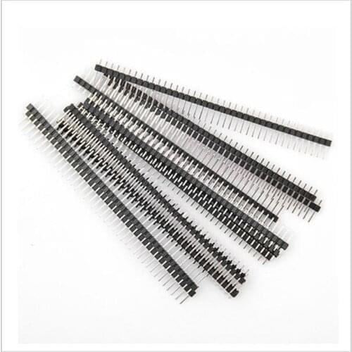 20pcs 40 Pin 1x40 Single Row Male 2.54mm Breakable Pin Header Connector Strip