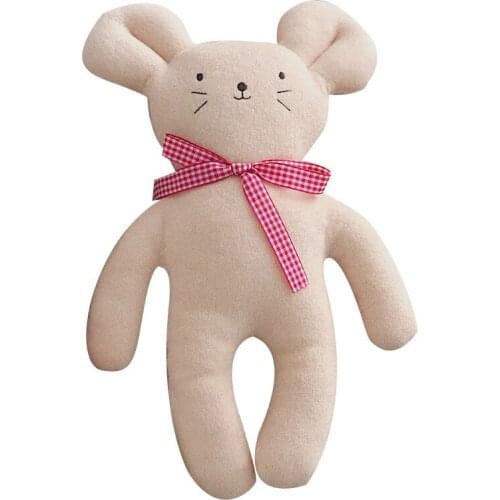 2020 Handmade Ins Korean Baby Comfort Doll Children Kids Sleeping Toy Cute Bear Mouse Stuffed Plush Toys