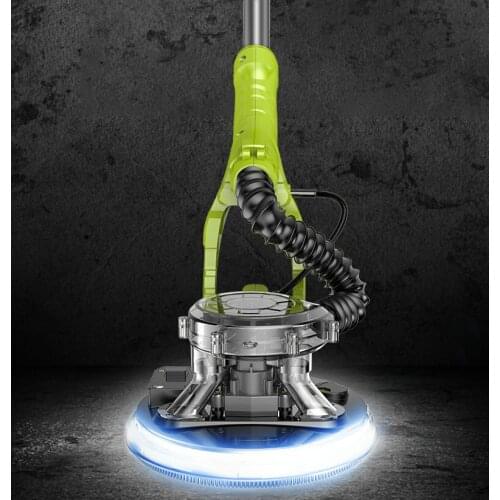 220V 810W 1.9m telescopic hand-held long pole wall grinding machine, disc sanding machine,self-priming dust collection,LED light