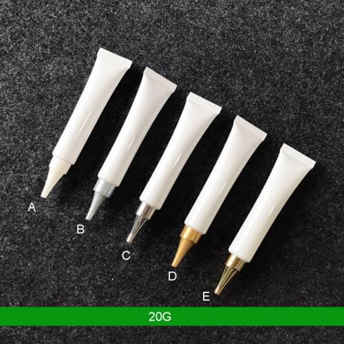 300pcs 20g 20ml plastic Soft Tube Empty Cosmetic Packaging Eyeshadow Eyeliner Eye Serum Cream Tubes Sample Medicine Containers