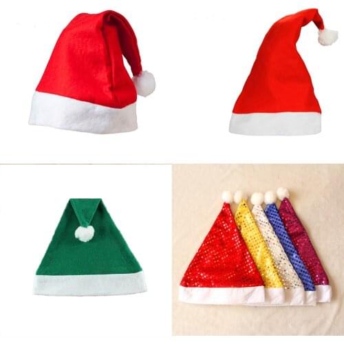 5pcs Adult&Children Christmas hat&Santa hat&Santa Cap used for Christmas