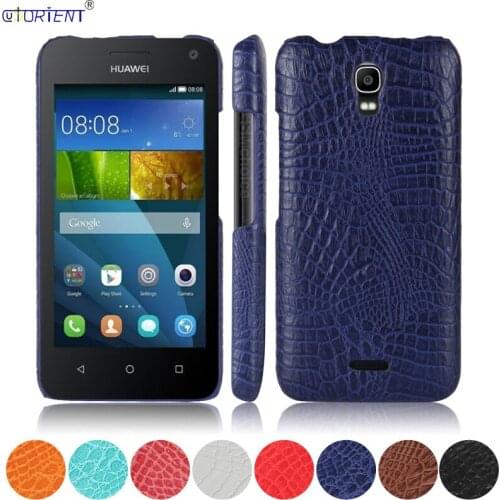 For Huawei Y3 Y360 Y3C Y366 Crocodile Skin Leather Bumper Case Y360 U61 U31 U82 U61 U03 U23 U31 U42 Y336-U2 Hard PC Back Cover