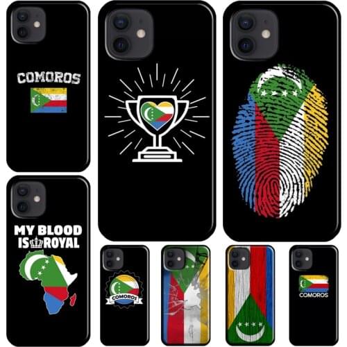 Comoros Flag Phone Case for iphone 12 pro max 11 pro XS MAX 8 7 6 6S Plus X 5S SE 2020 XR Cover