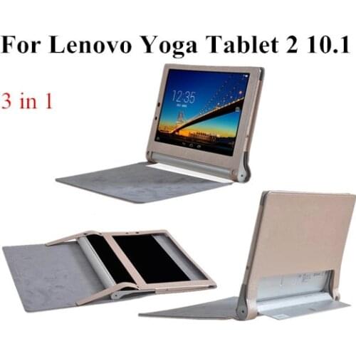 Resale For 10.1'' YOGA Tablet 2 Flip Cover Case For Lenovo Yoga Tablet 2-1050f cover case ,5 Color+screen protectors +touch pen