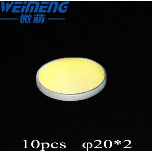 Weimeng brand Beam combiner mirror 20*2mm 45 degree 650nmHR 355nmHT H-K9L material optical lenses for laser marking machine