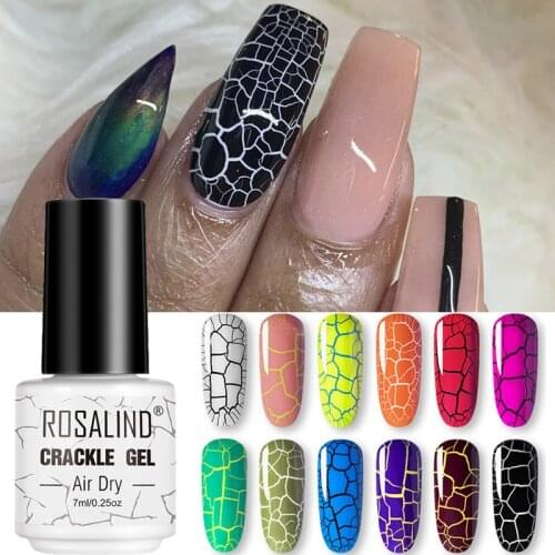 Cracked Nail Polish Glue Soak Off Nail Art Gel Varnish Broken Crack Polishing Lasting UV Gel Polish Nail Gel Polish 7ML