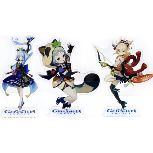Genshin Impact characters Kamisato Ayaka Sayu Yoimiya acrylic stand figure model plate holder topper anime
