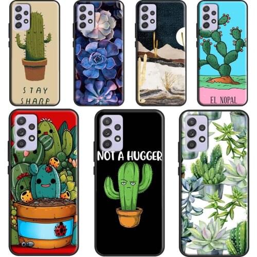 Cactus Plants Succulents Fundas For Samsung A51 A71 A41 A31 A11 A21S A12 A32 A42 A52 A72 A02 A10 A20 S A50 A70 Case