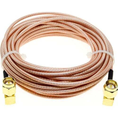 RG316 SMA Male Right Angle To SMA Male Right Angle RA Coax RF Extension Cable Jumper Pigtail