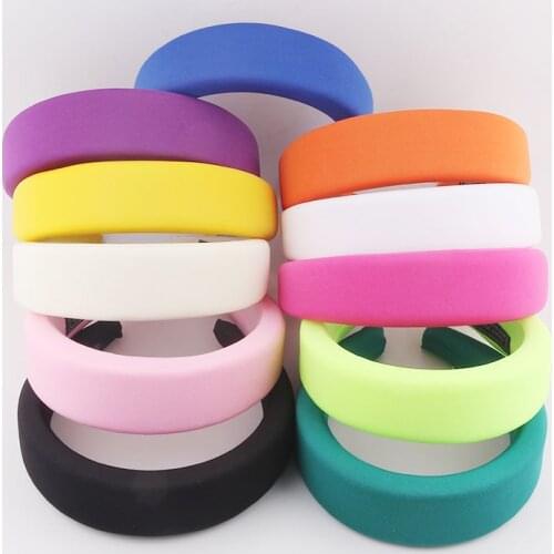 Fashion net celebrity explosion models multi-color milk silk sponge headband ladies travel beach catwalk temperament hair 854