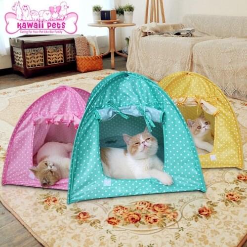 Collapsible pet tent puppy cat dog house toy house animal pet bed tent