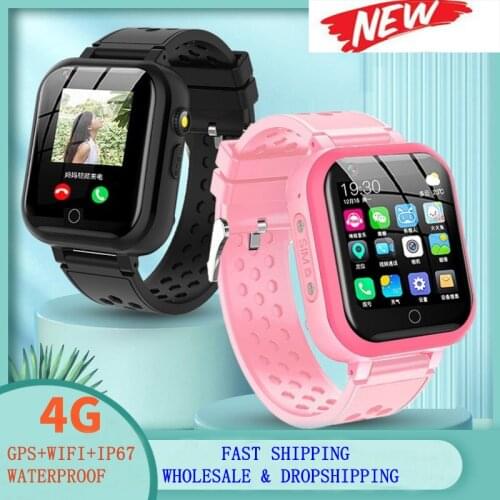 T16 4G Smart Watch GPS WIFI LBS Location Flashlight IP67 Waterproof SOS HD Video Call Remote Control Children Kids Smartwatcatch