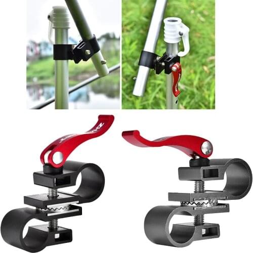 Aluminum Alloy Universal Fishing Umbrella Connector Adjustable Umbrella Stand Holder Fixed Clip Bracket Fishing Accessories