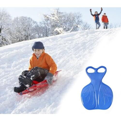Winter Outdoor Sport Thicken Kids Adult Snow Sled Sledge Ski Board Sleigh Outdoor Grass Plastic Boards Sand Slider Snow Luge