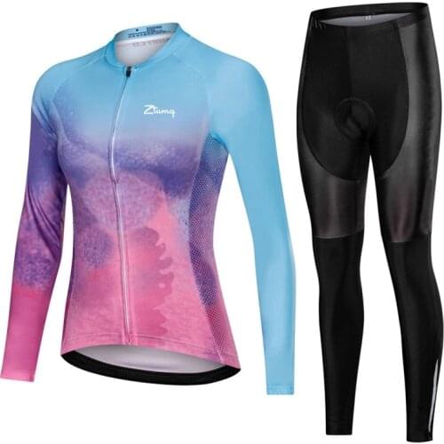 Cycling Jersey Ciclismo Womens Clothing Long Sleeve Retro Bicycle Outfit Ropa Ciclismo Road Bike Sportswear Uniform For Female