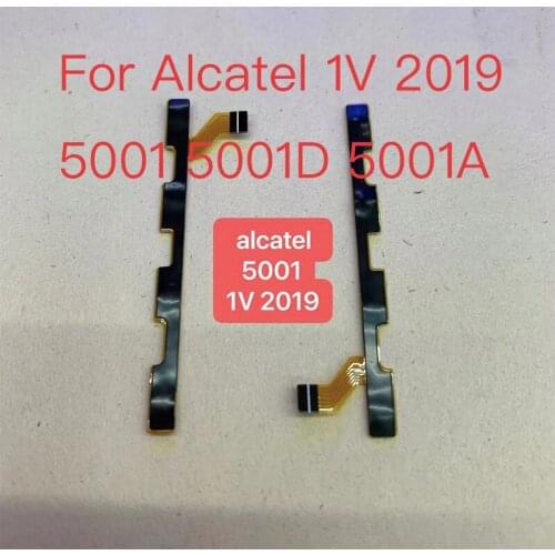 1pcs For Alcatel 1V 2019 5001 5001D 5001A Power On Off Volume Up Down Switch Side Button Key Flex Cable Replacement Parts