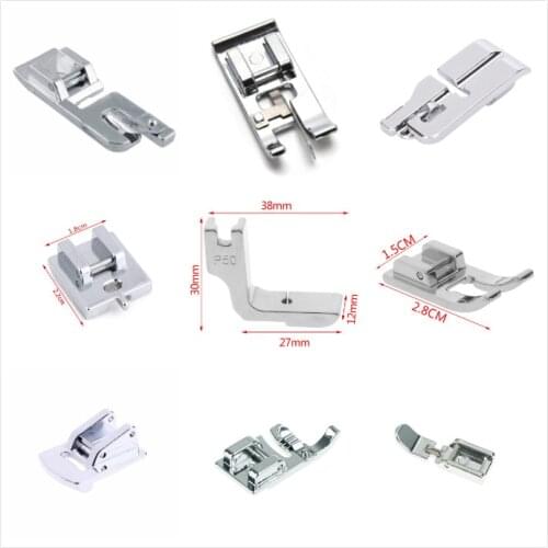17Styles Silver Overlock Vertical Presser Feet Foot Sewing Foot Presser For Sewing Accessories Sewing Machine Accessories