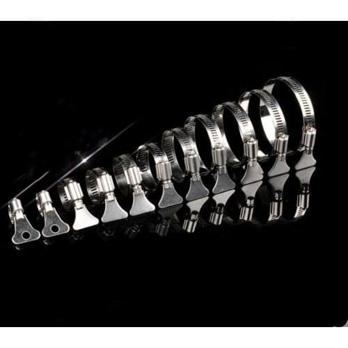 20pcs/lot Stainless Steel 304 Worm Drive Hose Clamp - Fuel Pipe Tube Clips water