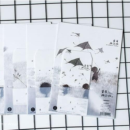 9pcs/Set 3 envelopes + 6 writting paper Creative Childhood Memory Series Envelope For Gift Korean Stationery