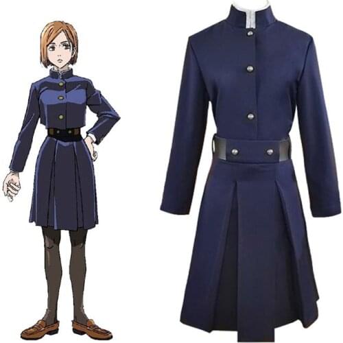 Anime Jujutsu Kaisen Cosplay Costumes Fushiguro Megumi Itadori Yuji Kugisaki Nobara Uniform Full Sets Halloween Carnival Party