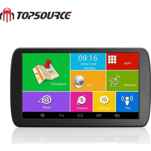 TOPSOURCE Car DVR 9 inch ANDROID 6.0 1G/16G Dash Cam Full HD 1080P Video Recorder Camera GPS truck Vehicle navigation