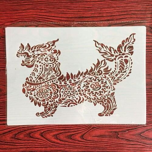 CraftArtGo DIY animal Stencils Painting Scrapbook Coloring Cake decorating sugar powder sieve printing mold printing table