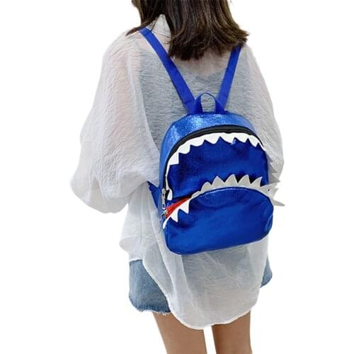 Toddler Kids Backpack Cute Cartoon Shark Style Daypack School Bag for Little Boys Girls