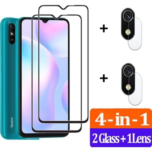 For Xiami Redmi 9A Protective Glass On Redmi 9C Screen Protector Redmi9 9 A C Tempered Glas & Camera Len Film Redmi9A Redmi9C