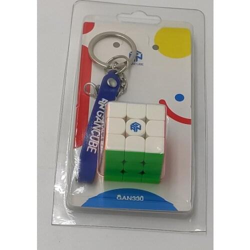 Gan330 3cm 3x3 cube Keychain Stickerless