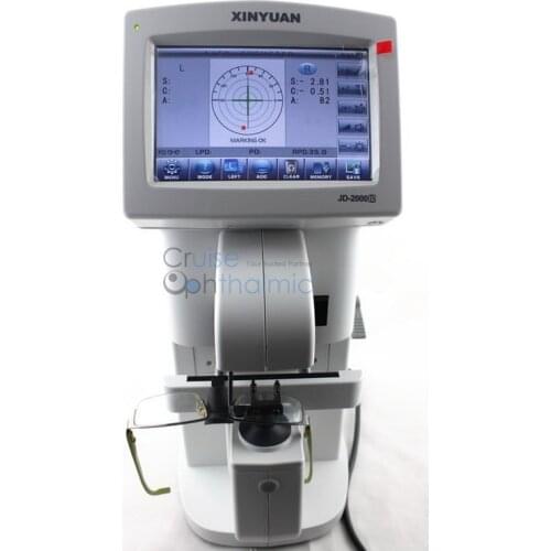 JD2000 7 inch TFT Touch Screen Automatic Auto Lensmeter Built in printer Focimeter PD UV measurement