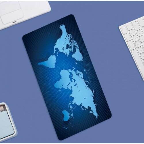 Mouse Pad Large World Map Pattern Carpet Surface Desk Anti-slip Gaming Mousepad for Computer