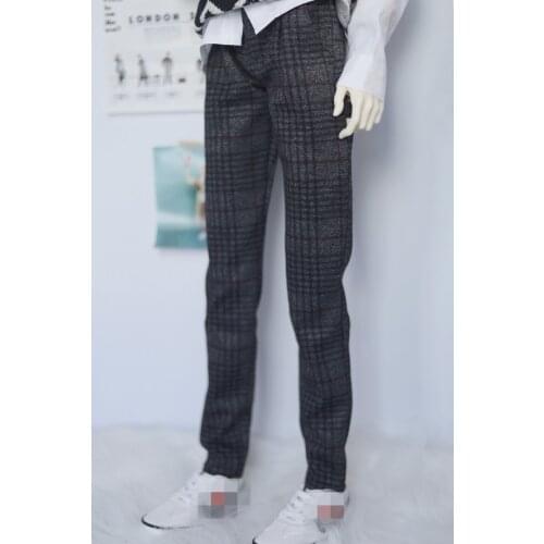 BJD doll dress is suitable for 1/3 1/4 MSD Uncle Size classic straight pants with tapered legs and 2 colors for doll accessories