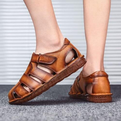 Mens Beach Slippers Mens Sneakers Breathable Beach Sandals Men Shoes Running Summer For